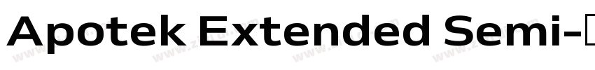 Apotek Extended Semi字体转换